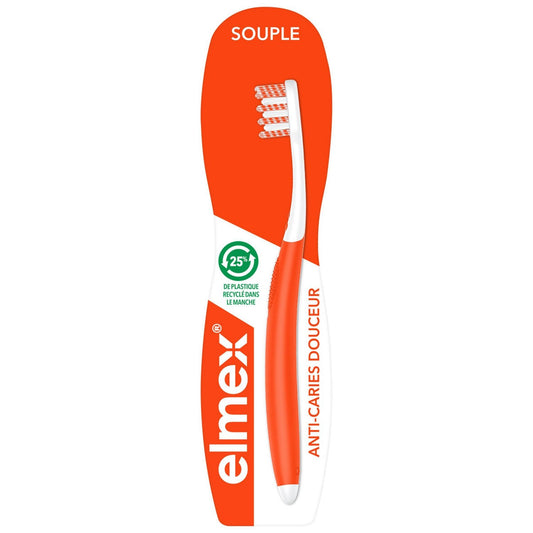 Brosse à Dents Souple Anti-Caries Douceur ELMEX la brosse à dents