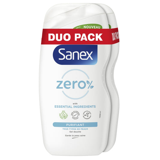 Gel Douche Sans Savon Zéro % Essential Purifiant SANEX