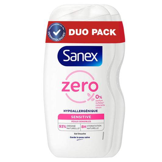 Gel Douche Sans Savon Zéro % Essential Peau Sensible SANEX