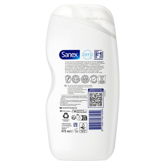 Gel Douche Eco Recharge Zéro% Essential Peaux Normales SANEX