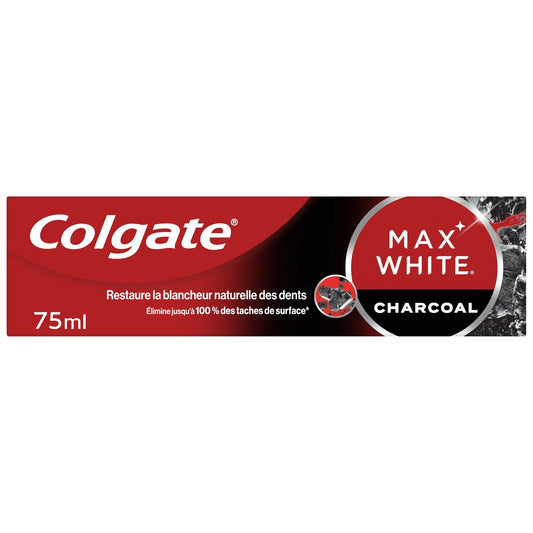 Dentifrice Blancheur Charbon Actif COLGATE le tube de 75mL