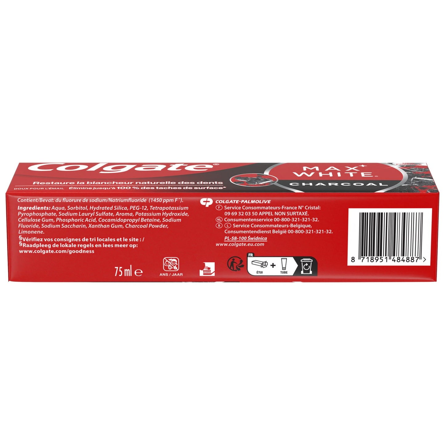 Dentifrice Blancheur Charbon Actif COLGATE
