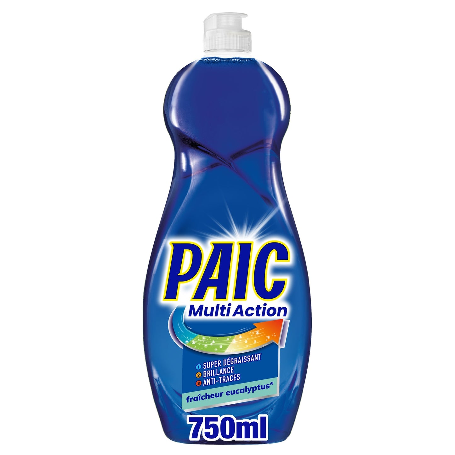 Liquide Vaisselle Fraîcheur Eucalyptus Super Dégraissant Brillance et Anti-Traces Multi-Action PAIC