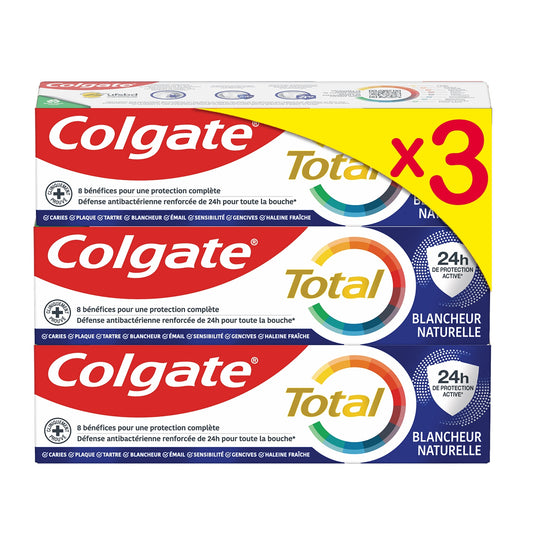 Dentifrice Blancheur Éclatante Répare Revitalise et Rafraîchit Total COLGATE