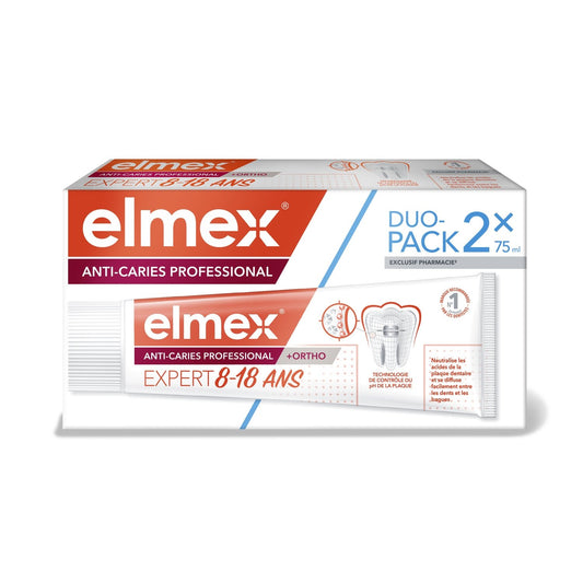 Dentifrice Enfant Anti-Caries Junior Professionnel ELMEX les 2 tubes de 75mL