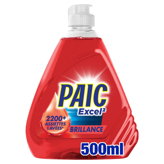 Liquide Vaisselle Excel 2 Brillance PAIC le flacon de 500mL