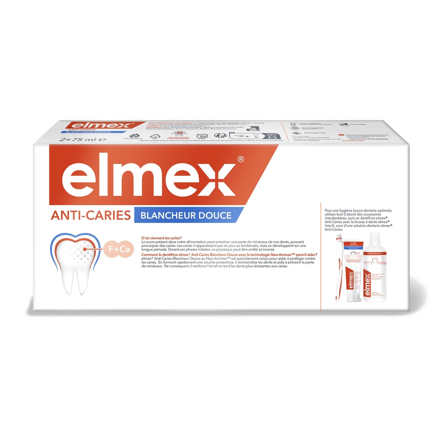 Dentifrice Anti-Caries Blancheur ELMEX 