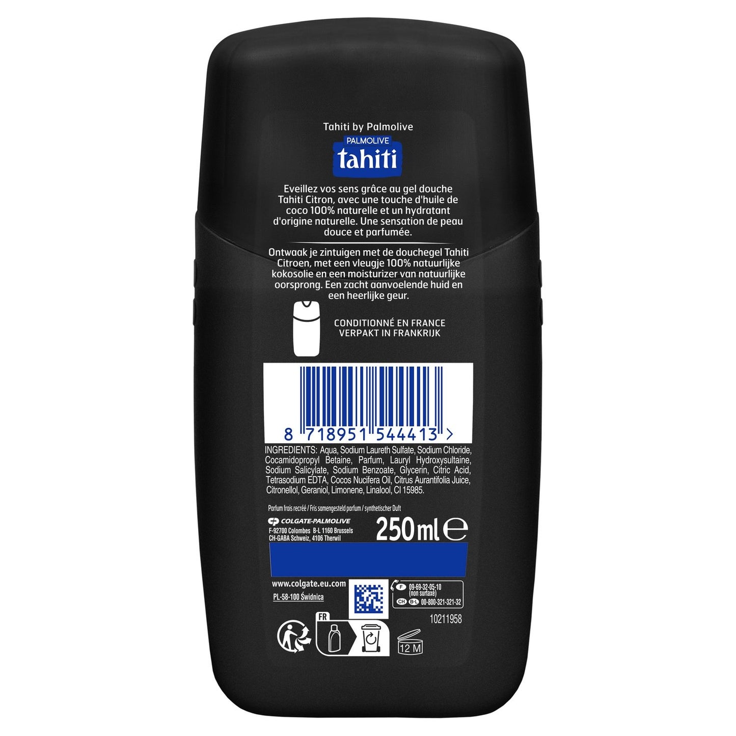 TAHITI Lemon and Coconut Oil Moisturizing Shower Gel