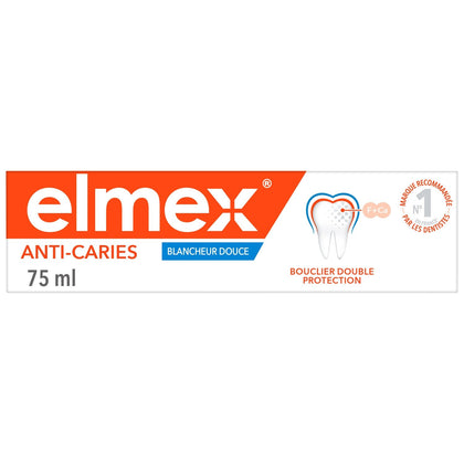 Zahnpasta gegen Karies und für weißere Zähne ELMEX