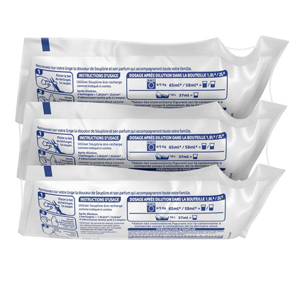 SOUPLINE Hypoallergenic 3d Concentrated Fabric Softener with Sweet Almond Milk