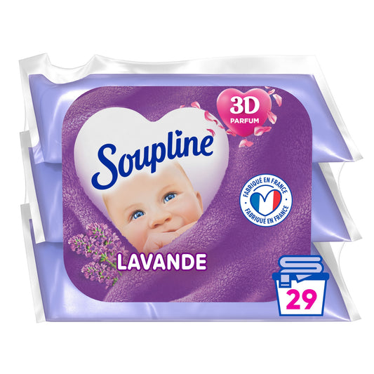 3D SOUPLINE Lavendel Weichspüler Nachfüllpackung