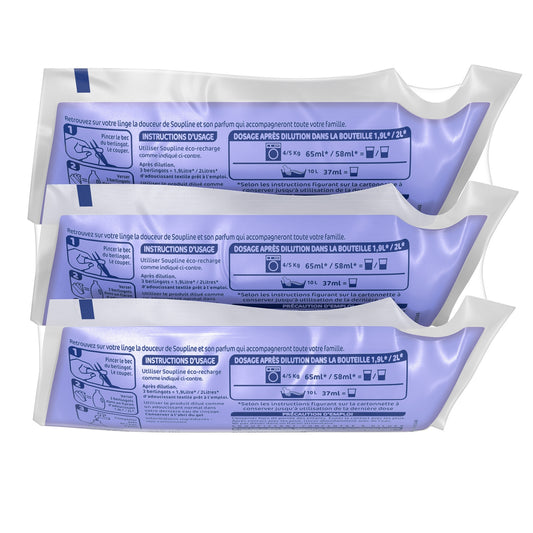 3D SOUPLINE Lavendel Weichspüler Nachfüllpackung