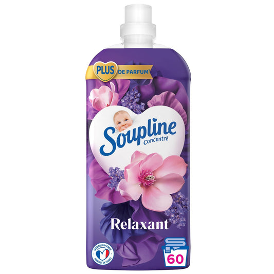 Adoucissant Concentré Magnolia Lavande SOUPLINE le bidon de 1,28L