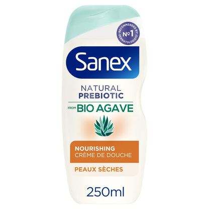 Regenerating Shower Cream with Agave Organic Natural Prebiotic SANEX
