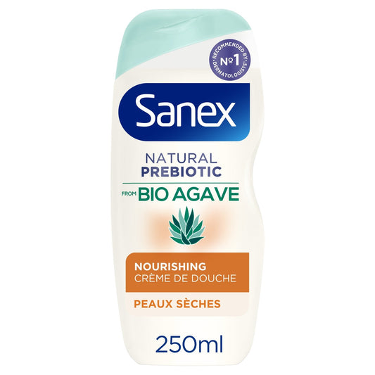 Regenerating Shower Cream with Agave Organic Natural Prebiotic SANEX