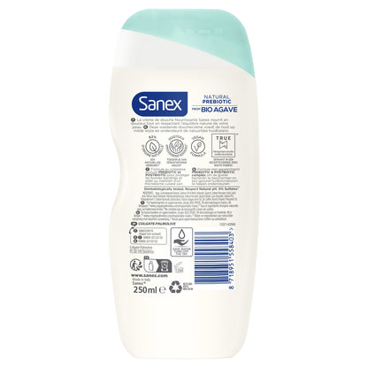 Regenerating Shower Cream with Agave Organic Natural Prebiotic SANEX