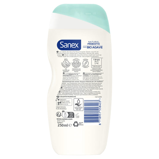 Regenerating Shower Cream with Agave Organic Natural Prebiotic SANEX