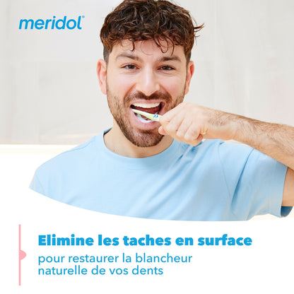 Dentifrice Blancheur Prévient le Saignement des Gencives MERIDOL 