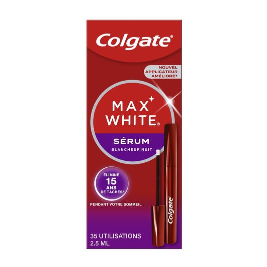 Sérum Blancheur Nuit pour Dents Max White Ultimate COLGATE le sérum