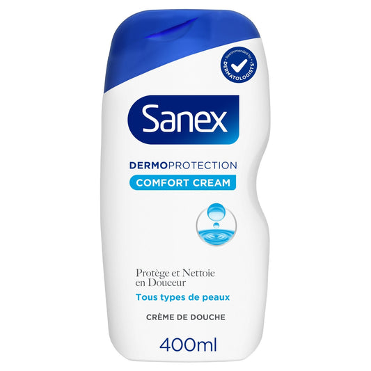 Shower Cream Protects and Cleanses Skin Comfort Cream Dermo Protection SANEX