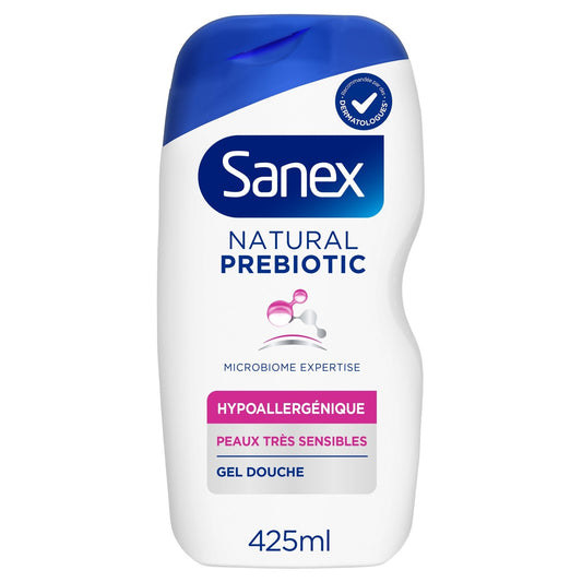 Hypoallergenic Shower Gel for Very Sensitive Skin Natural Prebiotic SANEX