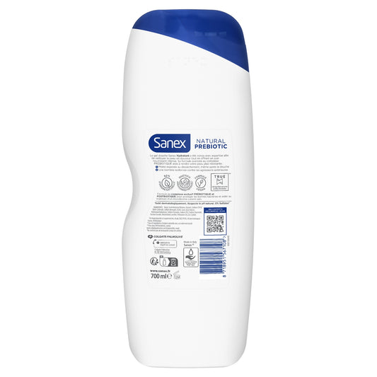 SANEX Natural Prebiotic Nourishing Moisturizing Shower Gel for Dry Skin