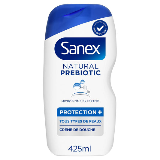 Crème Douche Natural Prebiotic SANEX le flacon de 425mL