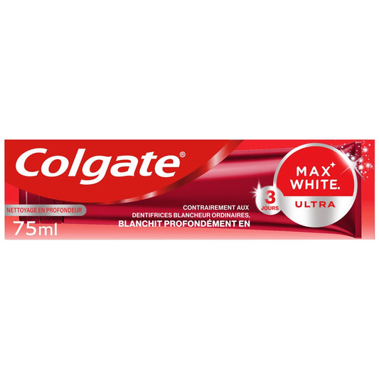 Dentifrice Nettoyage en Profondeur Ultra Max White COLGATE le tube de 75mL
