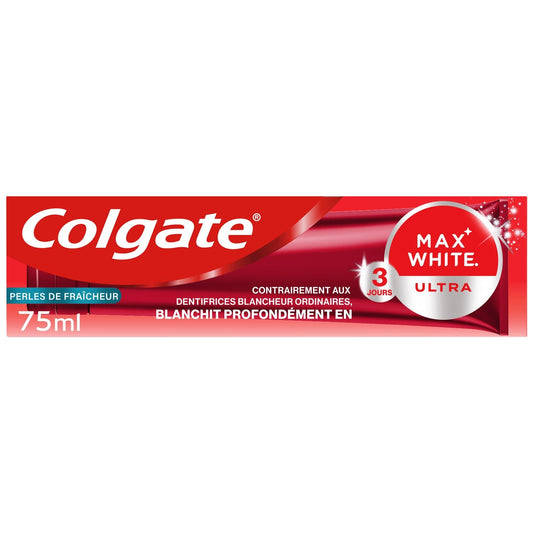 Dentifrice Blancheur Perle de Fraîcheur Ultra Max White COLGATE le tube de 75mL