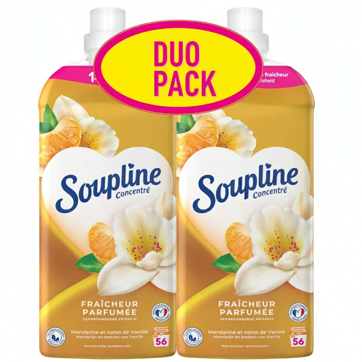 Adoucissant Concentré Mandarine Vanille SOUPLINE 