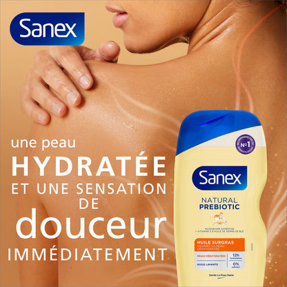 SANEX Natural Prebiotic Extra-Rich Shower Gel for Very Dry Skin