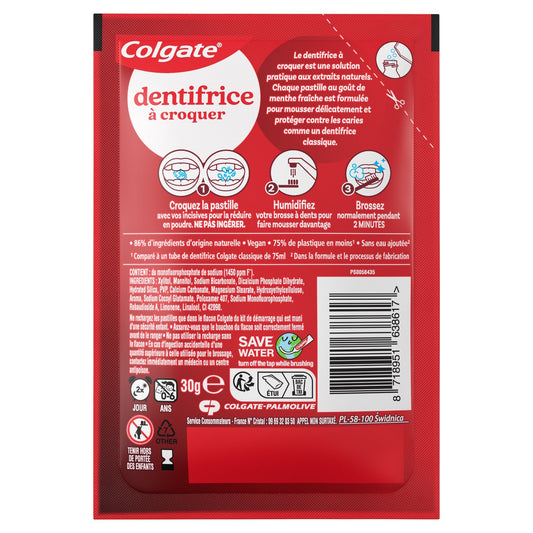 Recharge Dentifrice A Croquer Menthe Fraîche COLGATE