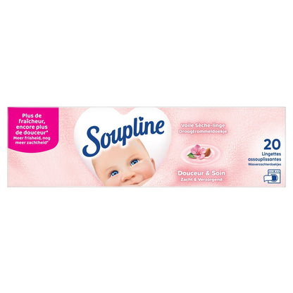 Lingettes Assouplissantes Douceur et Soin SOUPLINE