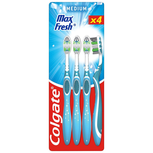 Brosse à Dents Médium Max Fresh COLGATE le lot de 4 brosses à dents