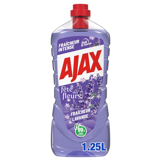 Nettoyant Ménager Multi-Usages Fraîcheur Lavande AJAX le bidon de 1.25L