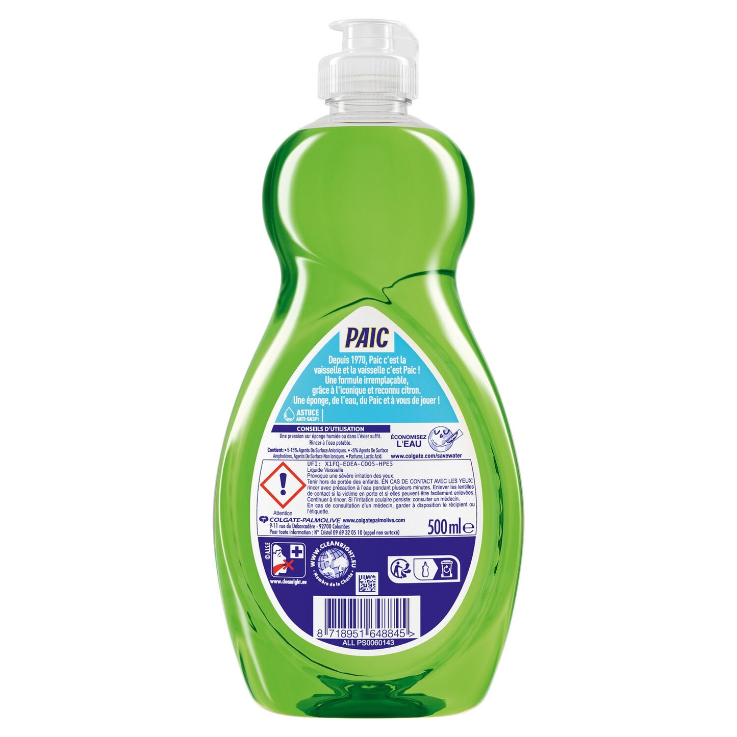 Liquide Vaisselle Citron Vert Super Dégraissant PAIC