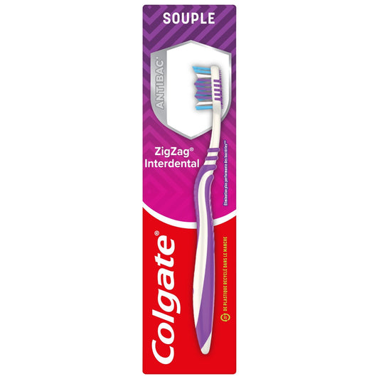 Brosse à Dents Souple Interdentaire Zig Zag COLGATE la brosse à dents