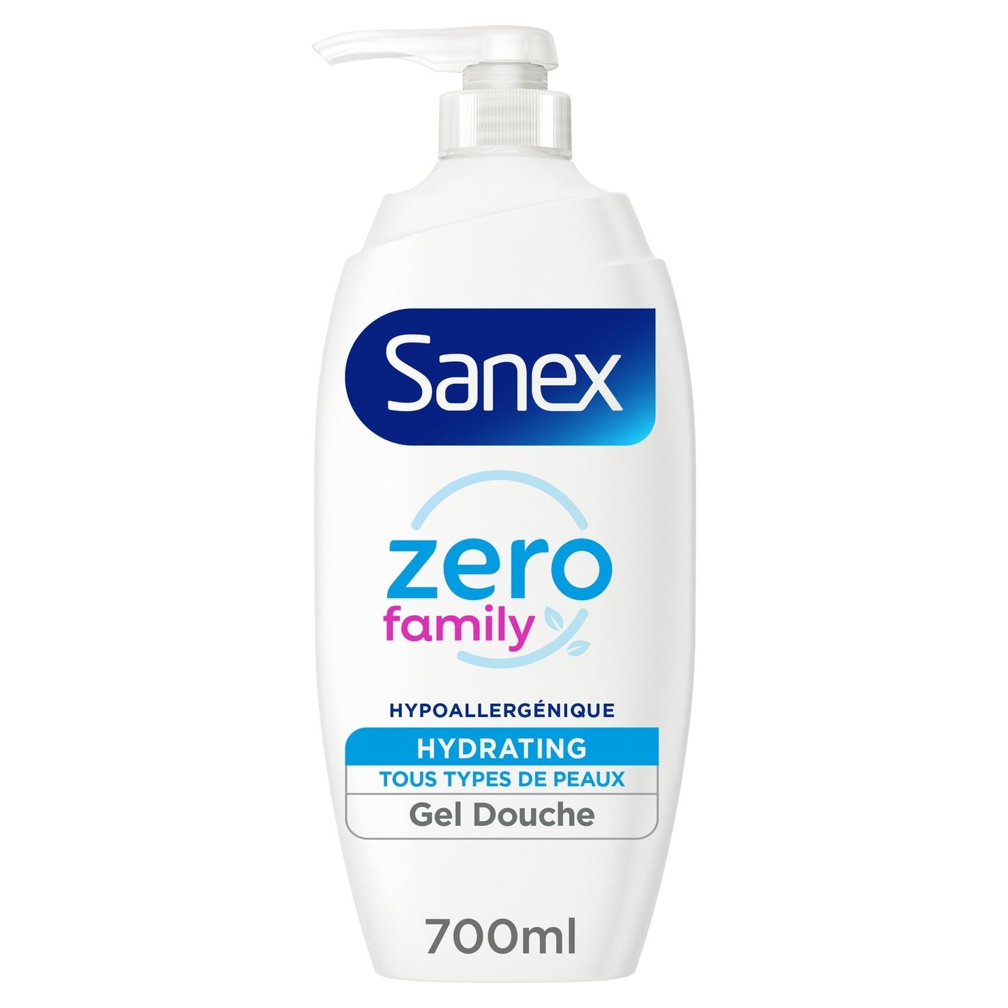 Gel Douche Famille Hypoallergénique Sans Savon SANEX le flacon de 700mL