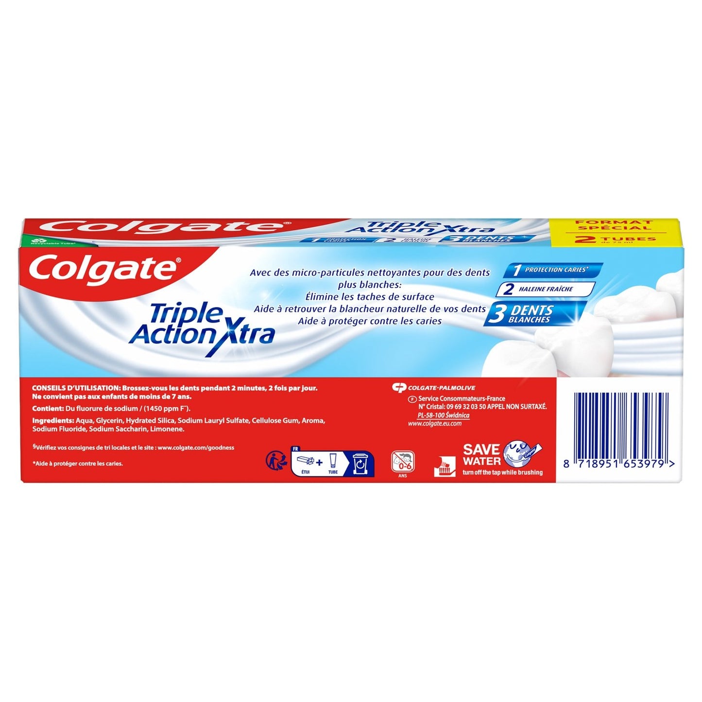 Dentifrice Triple Action Xtra White COLGATE