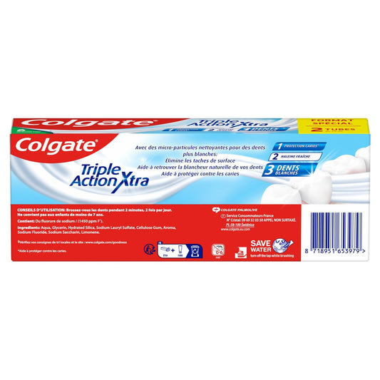 Dentifrice Triple Action Xtra White COLGATE