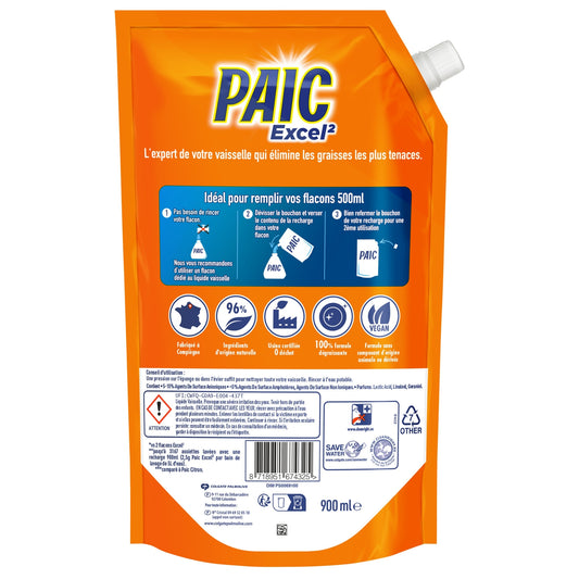 PAIC Excel Ultra Degreaser Dishwashing Liquid Refill