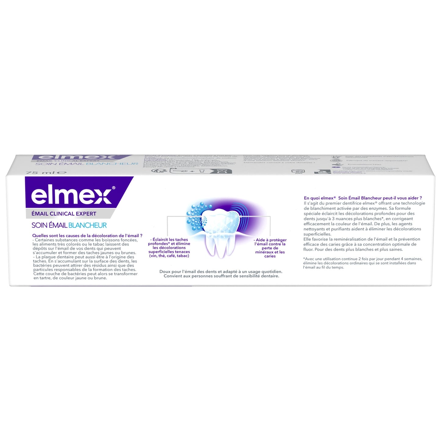 Dentifrice Email Clinical Expert Soin Email Blancheur ELMEX