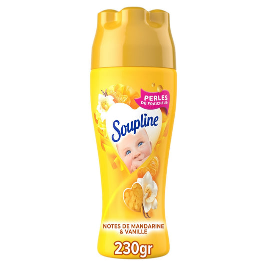 Parfum de Linge Vanille et Mandarine SOUPLINE le flacon de 230g