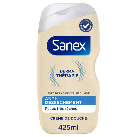 Crème Douche Derma Thérapie Anti-Dessèchement Peaux Très Sèches SANEX le flacon de 425mL