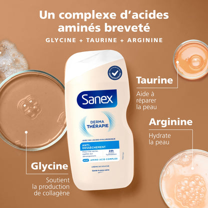 Crème Douche Derma Thérapie Anti-Dessèchement Peaux Très Sèches SANEX