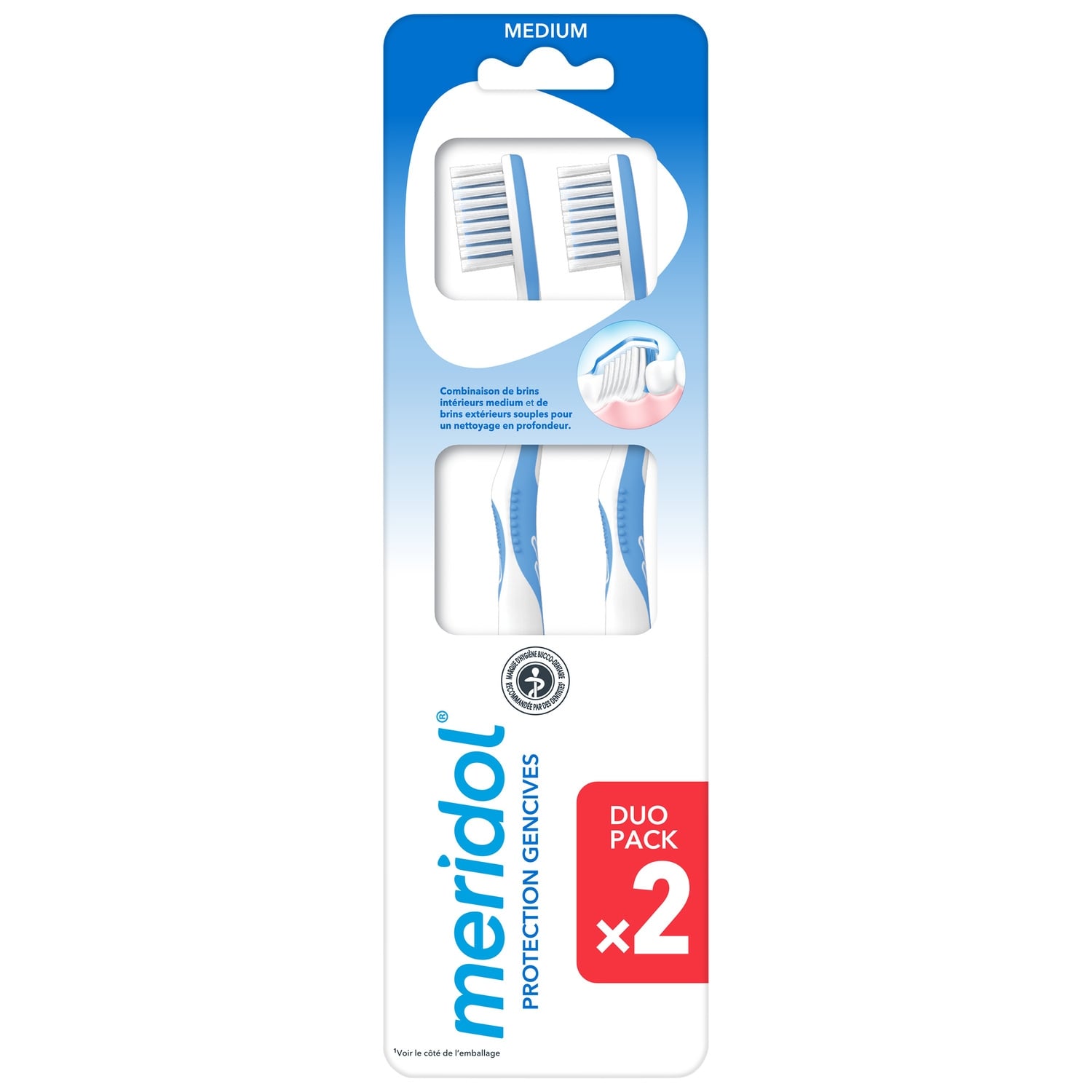 Brosse à dents Moyenne Protection Gencives MERIDOL 