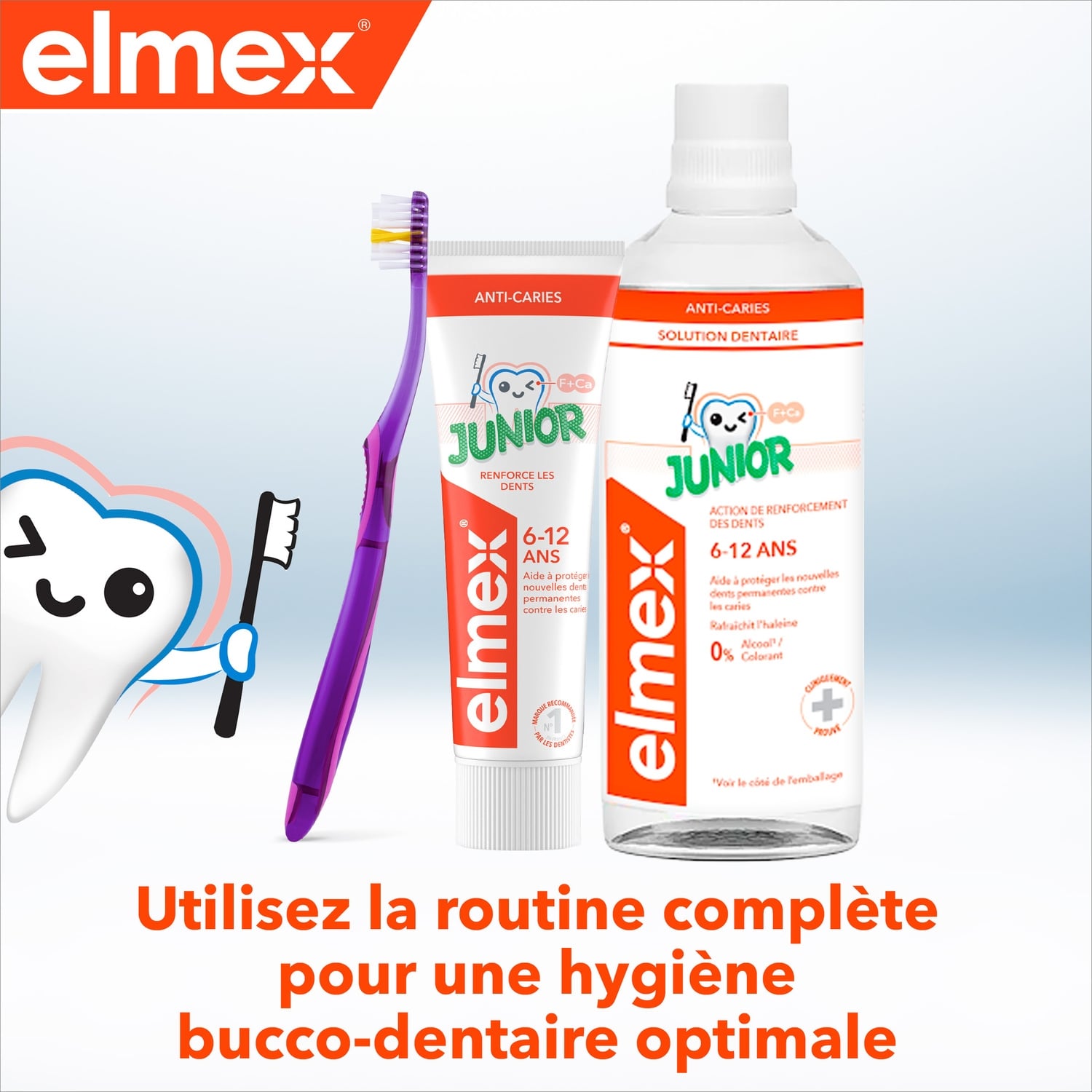 Brosse à Dents Souple Enfant 6 ans+ ELMEX 