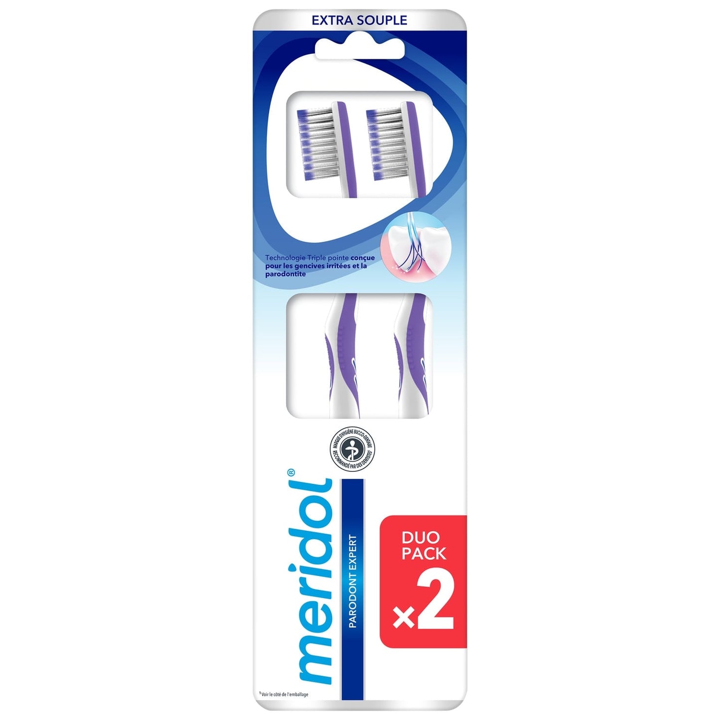 Brosse à dents Extra Souple Gencives Sensibles MERIDOL 