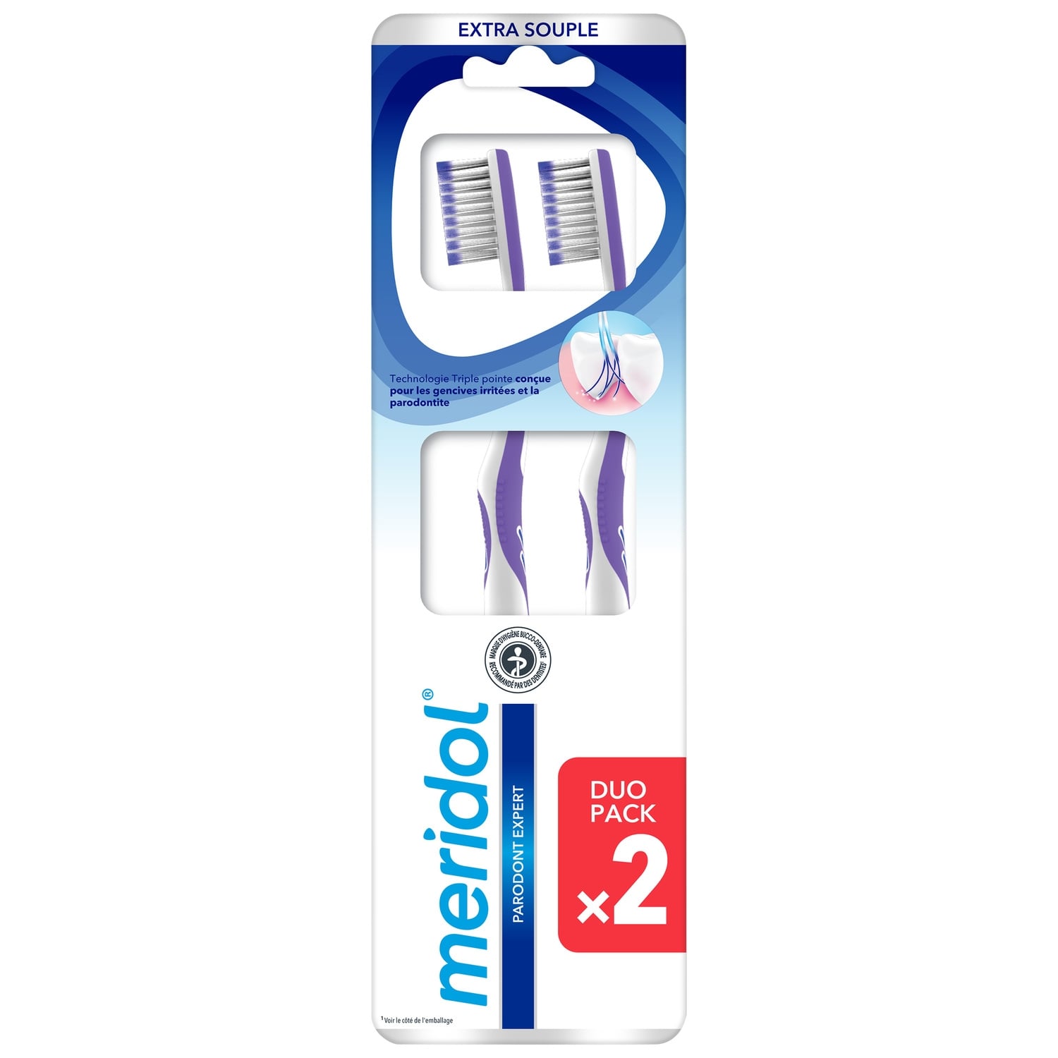 Brosse à dents Extra Souple Gencives Sensibles MERIDOL 