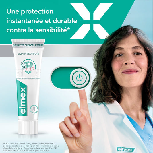 Dentifrice Sensitive Clinical Expert  Soin Instantané ELMEX